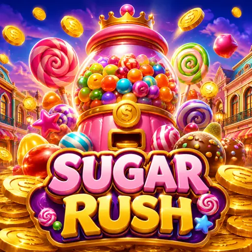 Rolos de slot com tema de frutas clássicas e doces coloridos